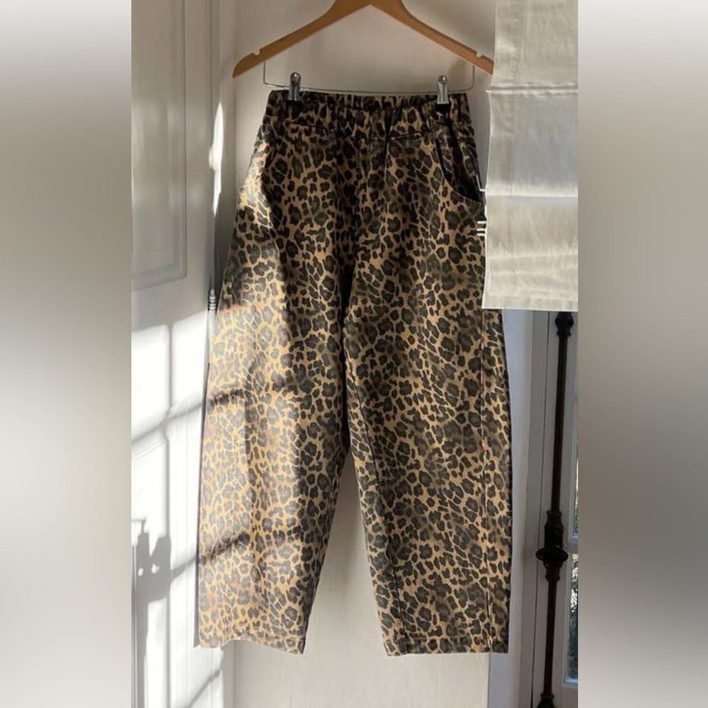 Le Bonne Shop arc leopard pants small